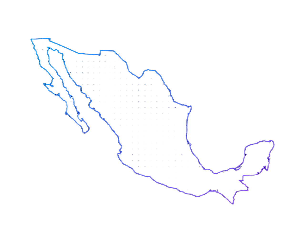 Mapa de México con cobertura normativa de SofIA